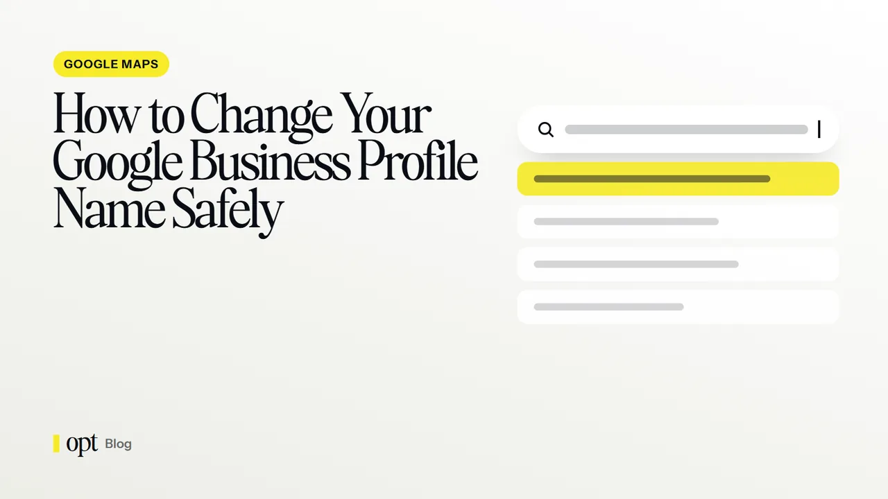 How to Change Your Google Business Profile Name Safely