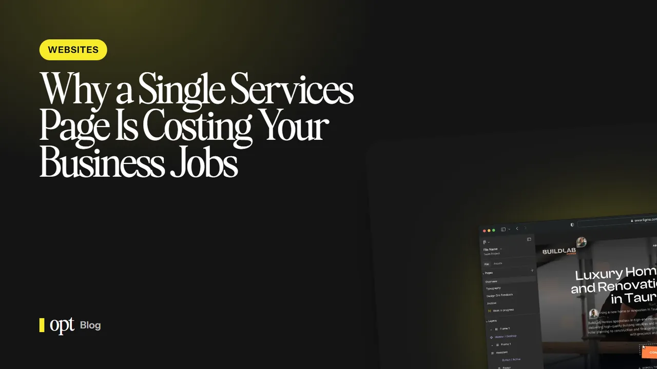 Why a Single Services Page Is Costing Your Business Jobs