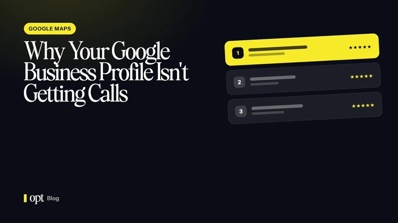 Why Your Google Business Profile Isn't Getting Calls