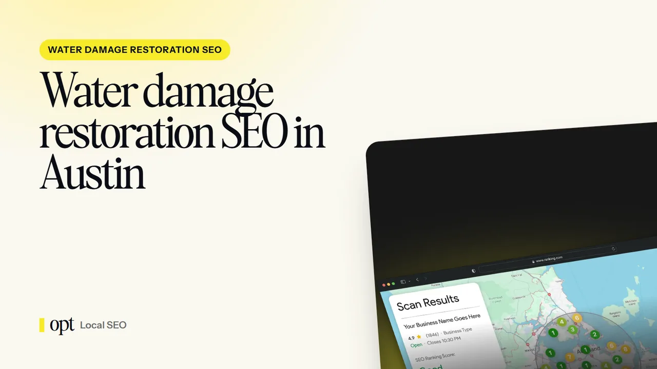 Water damage restoration SEO in Austin, TX