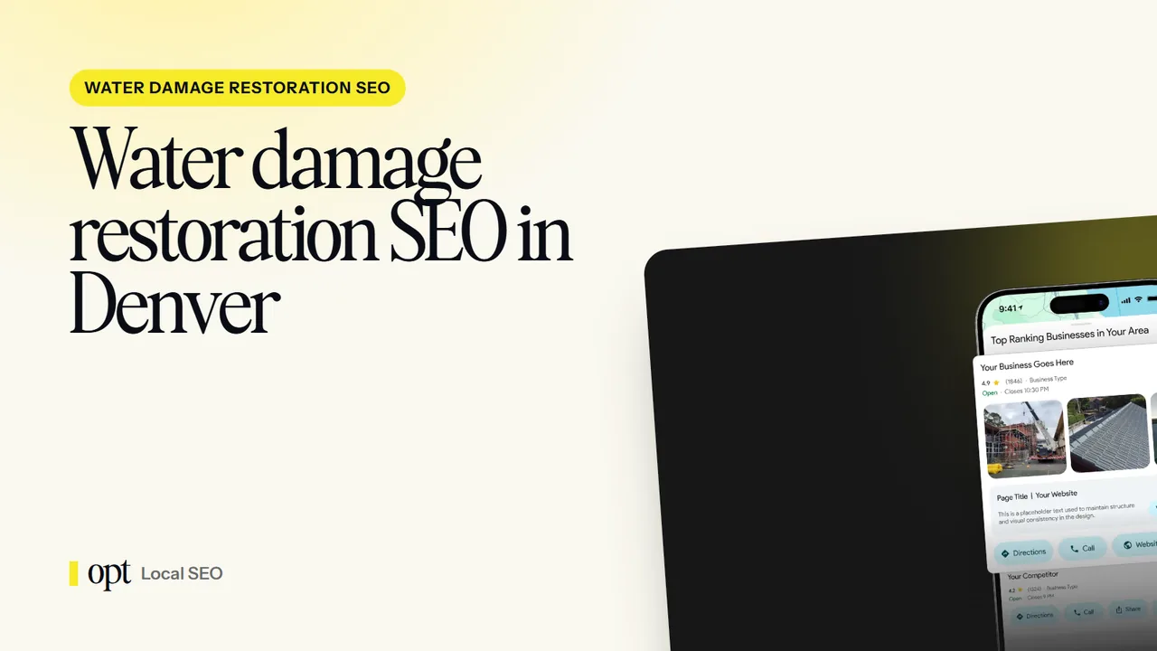 Water damage restoration SEO in Denver, CO