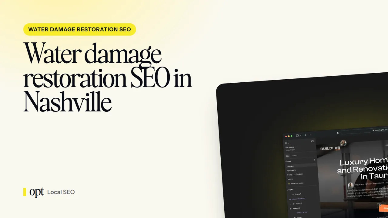Water damage restoration SEO in Nashville, TN