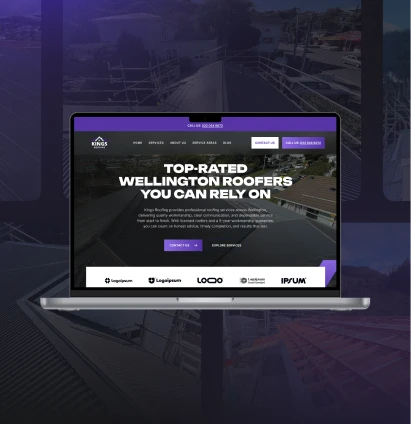 Kings Roofing website