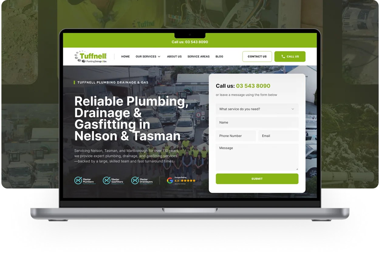 Tuffnell Plumbing website