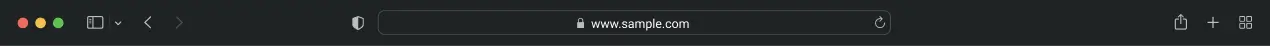 Safari toolbar